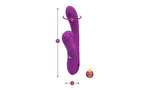 Viben Dazzle Rechargeable Thumping Rabbit Vibrator Berry Viben