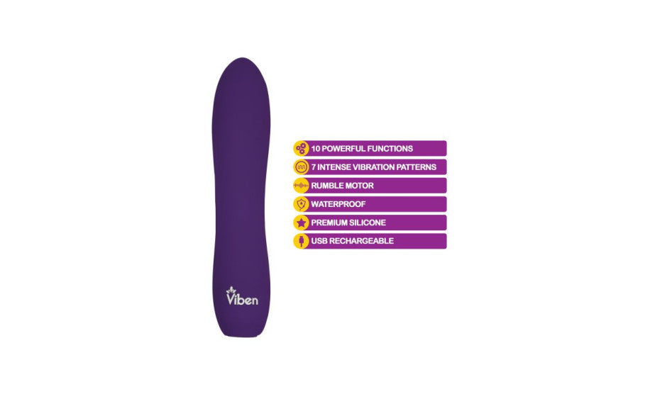 Viben Vivacious Rumble Motor Rechargeable Bullet Vibrator