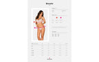 Obsessive Bianelle 2 Piece Bra and Panty Set White L / XL Obsessive