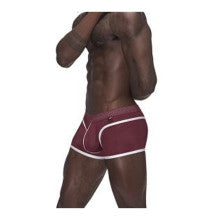 Male Power Sport Mesh Stretchy Mens Mini Short Burgundy Secondary image