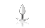Viben Cheeky Charms Silver Anchor Butt Plug With Jewel Kit