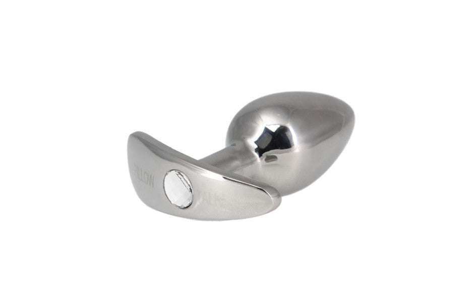 BMS Factory Pillow Talk Sneaky Luxurious Stainless Steel Anal Plug With Swarovski Crystal BMS Factory