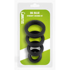 Brutus Big Bulge Silicone Cock Ring 4 Piece Set
