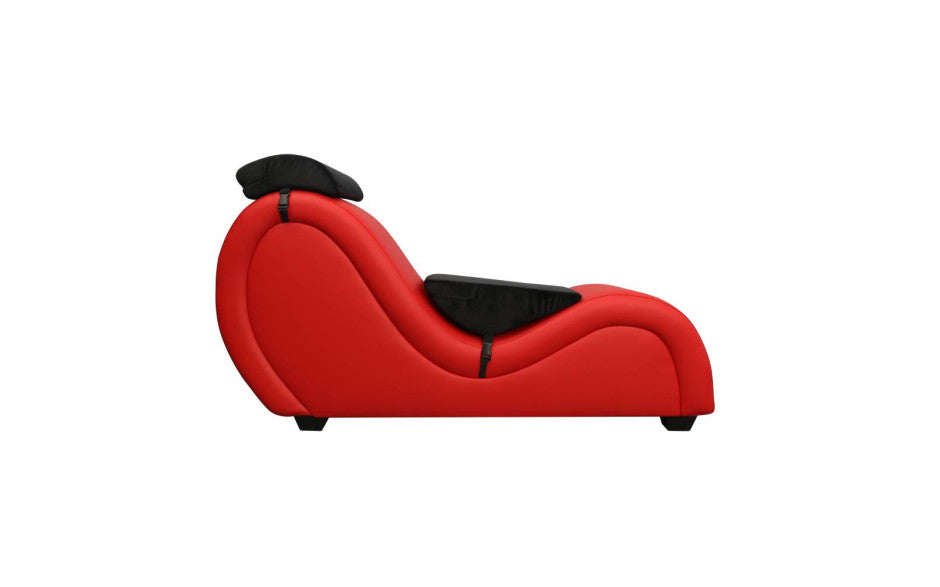 Daytona Kama Sutra Mebon Chaise Love Lounge Red With Black Pillows Daytona Main image