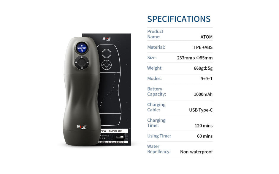 Drywell Atom Electronic Mens Masturbator