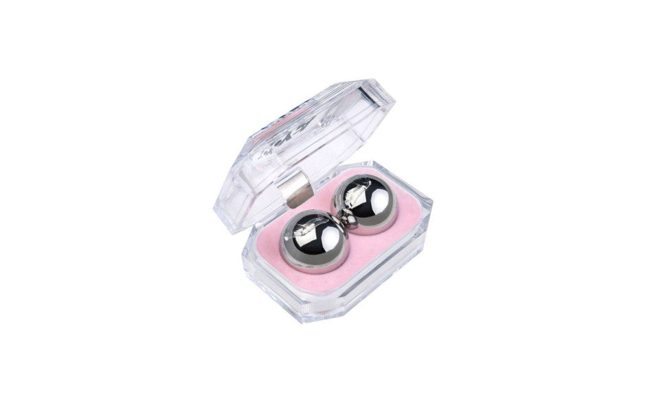ToyFA Metal Silver Metal Vaginal Balls 2 Piece 3cm