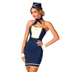 Obsessive Stewardess Uniform 4 Piece M / L