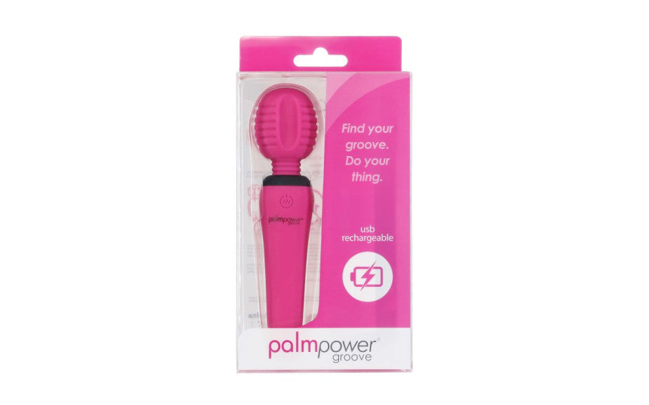 BMS Factory Palm Power Groove Mini Wand Fuchsia