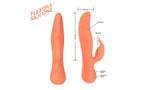 BMS Factory Swan The Blossom Rechargeable Rabbit Vibrator Peach