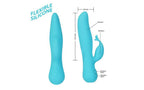 BMS Factory Swan The Kissing Rechargeable Rabbit Vibrator Blue