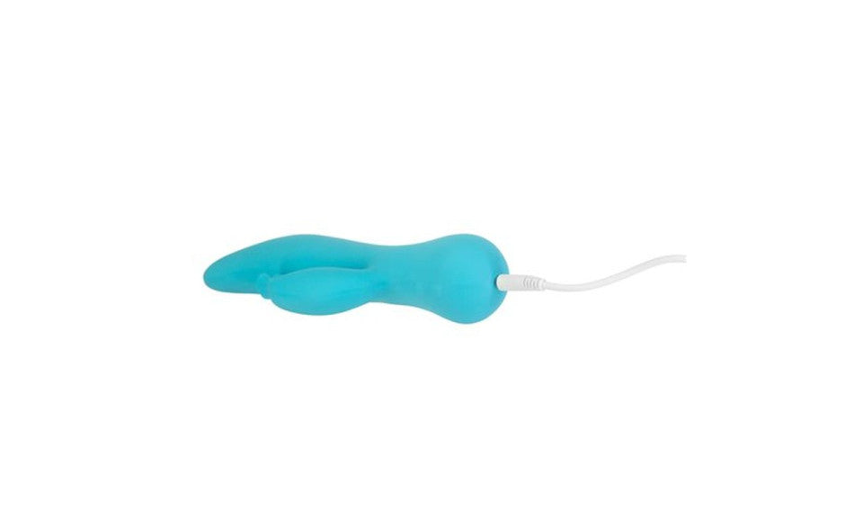 BMS Factory Swan The Kissing Rechargeable Rabbit Vibrator Blue