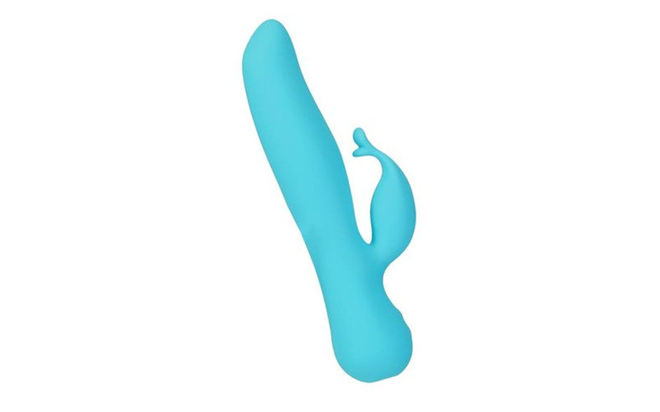 BMS Factory Swan The Kissing Rechargeable Rabbit Vibrator Blue Main image