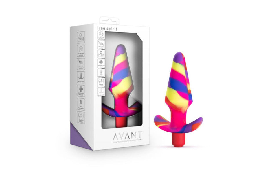 Blush Novelties Avant Free Spirit Scarlet Silicone Butt Plug