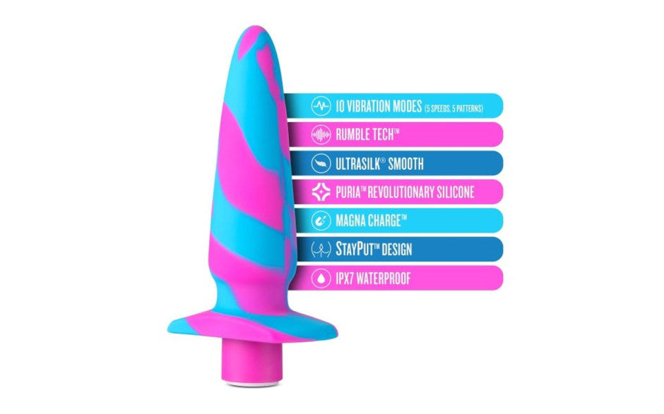 Blush Novelties Avant Vibrotize Silicone Mini Anal Vibrator Fuchsia Secondary image