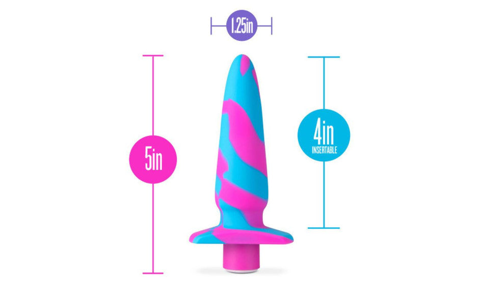 Blush Novelties Avant Vibrotize Silicone Mini Anal Vibrator Fuchsia