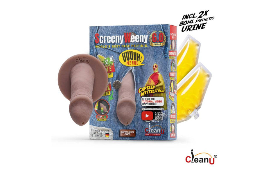 Screeny Weeny 6.0 Cut Nordic White Fake Penis