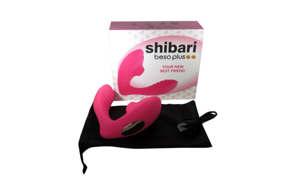 Shibari Beso Plus Air Pulse G Spot & Clitoral Vibrator Pink Secondary image