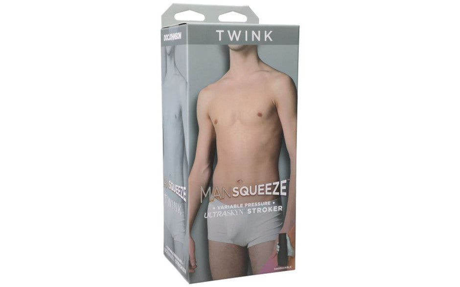 Doc Johnson Man Squeeze Twink UltraSkyn Mens Stroker Ass Vanilla
