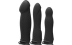 Doc Johnson Body Extensions Be Ready Hollow Silicone Strap On Set 4 Piece