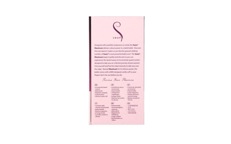 BMS Factory Maximum Comfy Cuff Rechargeable Bullet Pink