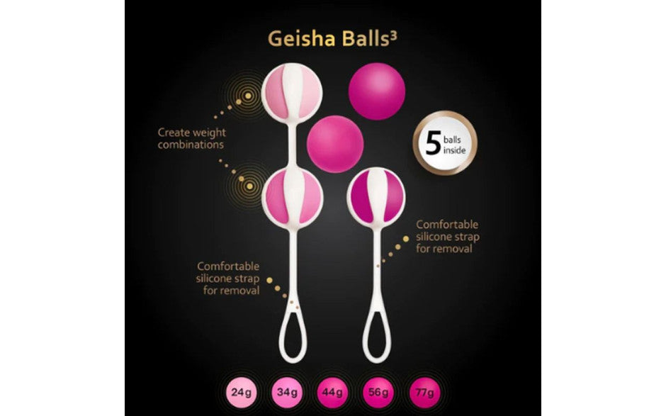 Gvibe Geisha Love Balls 3 Sugar Pink