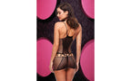 Lapdance Lingerie Sexy Womens Fishnet Mini Dress Black OS Xgen Products