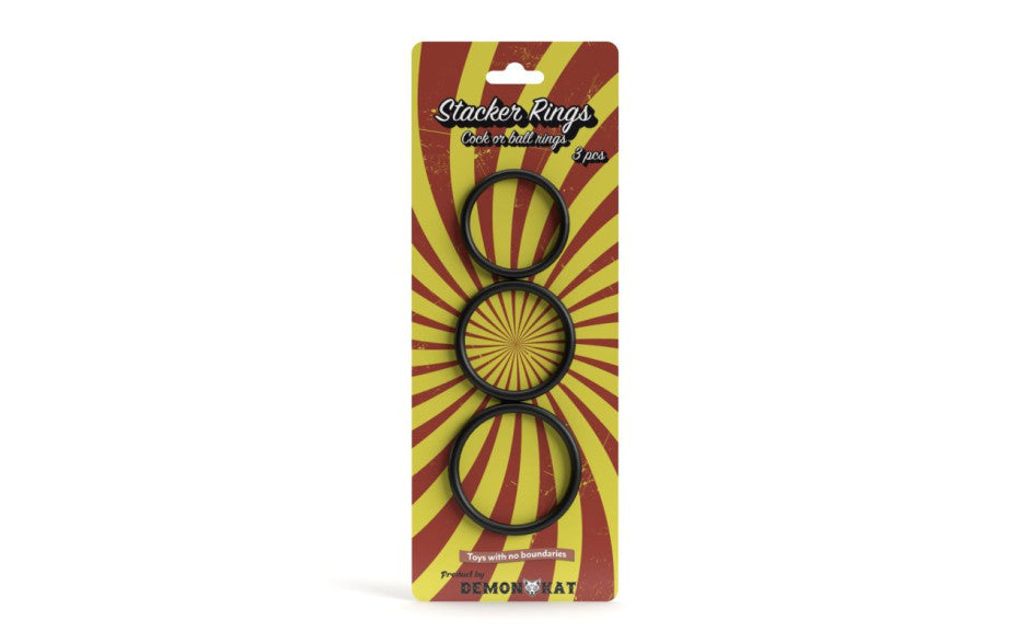 Demon Kat Stacker Stretchy Cock Rings Set 3 Piece Main image