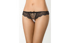 Axami Lingerie Brazilian Open Crotch G String Panty Black XL Axami Lingerie