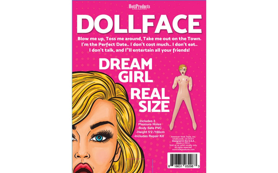 Hott Products Doll Face Blow Up Sex Doll Secondary image