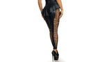 Axami Lingerie Stretch Wetlook Cut Out Leggings Black XL Axami Lingerie