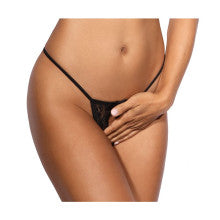 Axami Lingerie Microfiber and Lace G-String Panty with Studs Red Axami Lingerie Main image