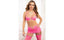 Gworld Lingerie Jacquard Lace Set Garter Skirt Bra With Stockings 4 Piece Pink OS GWorld Lingerie