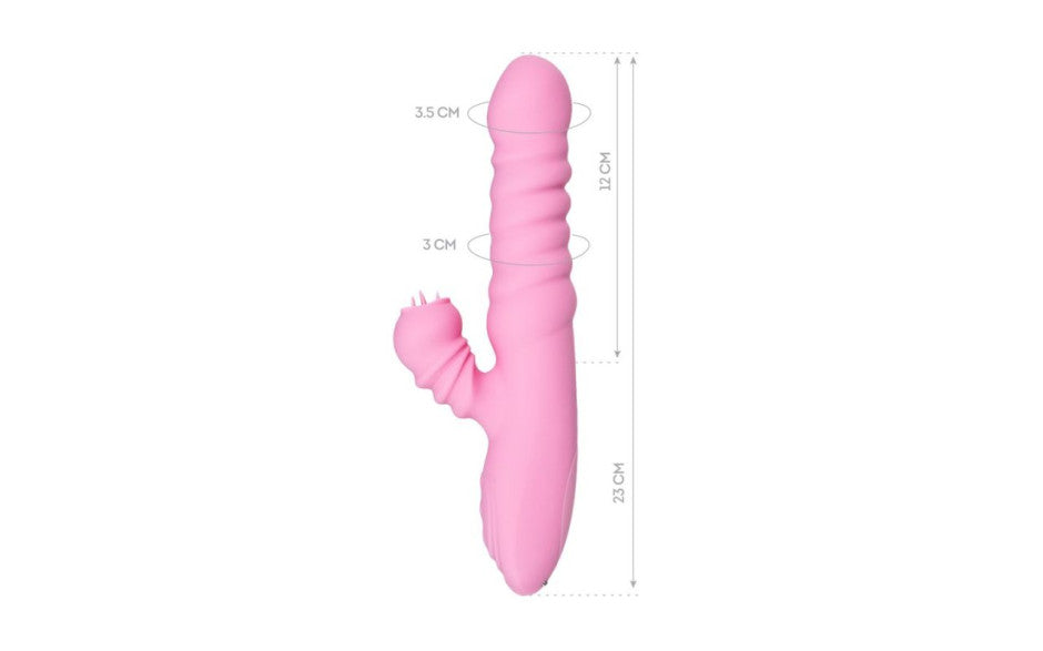 JOS Lixy Heating & Rotating Petal Tickler Rabbit Vibrator