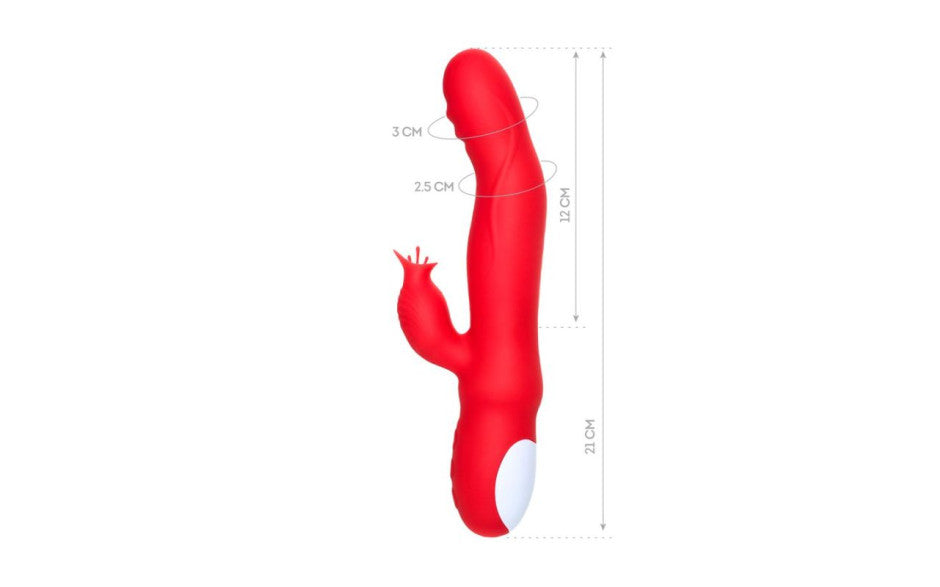 JOS Redli Heating & Rotating Rabbit Tickler Vibrator