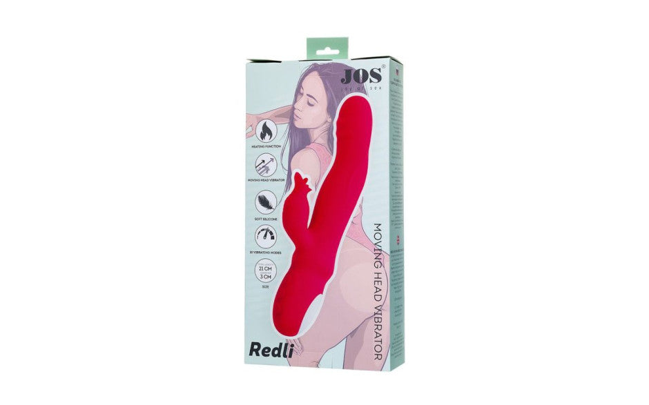 JOS Redli Heating & Rotating Rabbit Tickler Vibrator