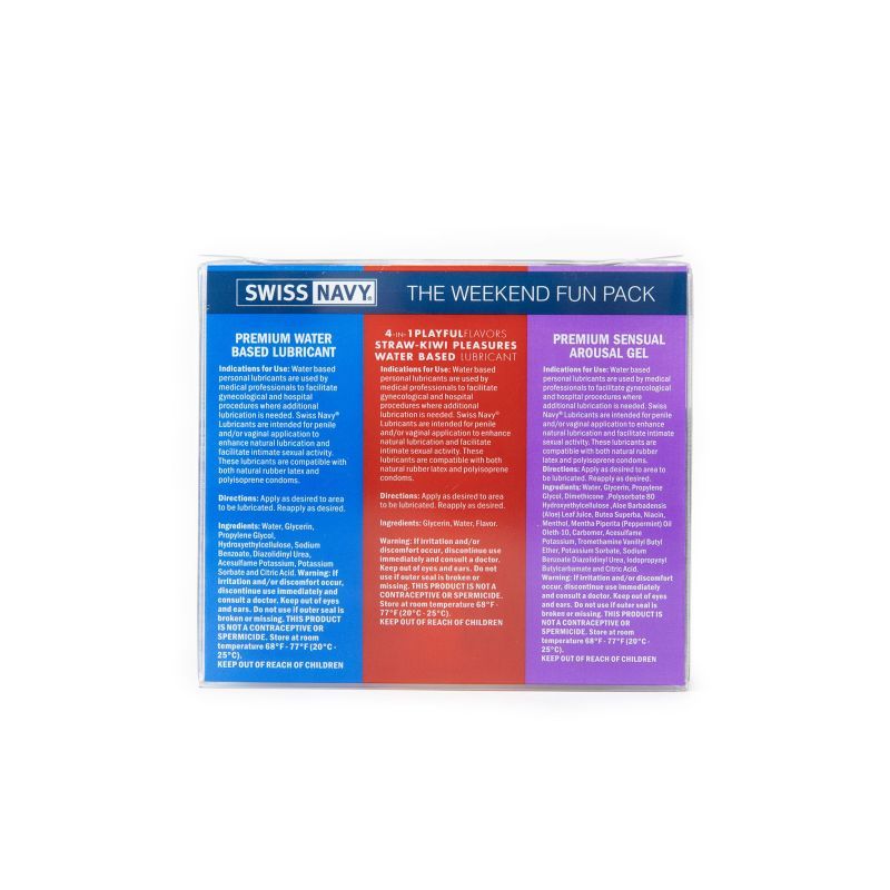 Swiss Navy Weekend Fun Pack Lubricant