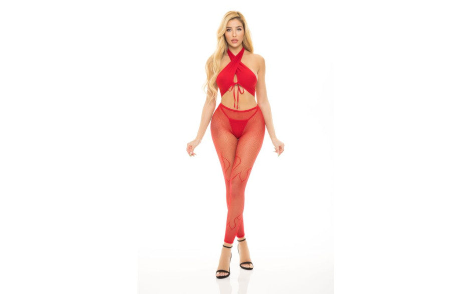 Pink Lipstick Gives You Hell Bra & Panty Set 3 Piece OS Pink Lipstick Main image