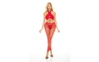 Pink Lipstick Gives You Hell Bra & Panty Set 3 Piece OS Pink Lipstick