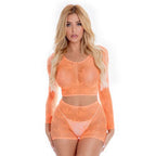 Pink Lipstick Leaf It To Me Seductive Womens Short Set One Size Pink Lipstick