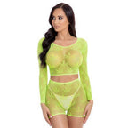 Pink Lipstick Leaf It To Me Seductive Womens Short Set One Size Pink Lipstick
