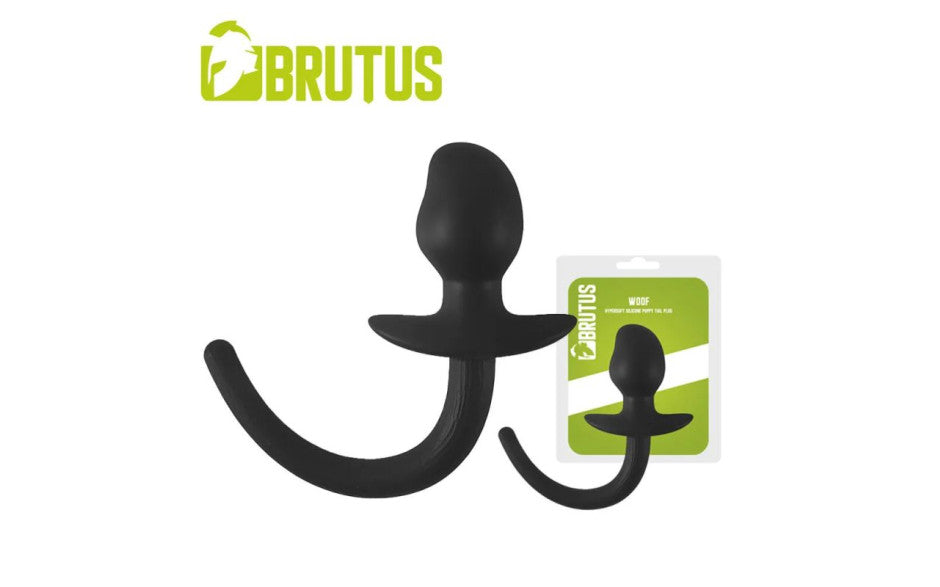 Brutus Woof Hyper Soft Silicone Puppy Tail Butt Plug