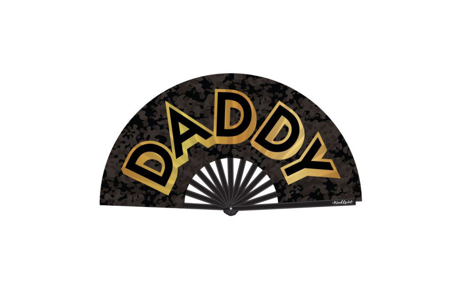 Wood Rocket Daddy Large Sized Folding Hand Fan Main image