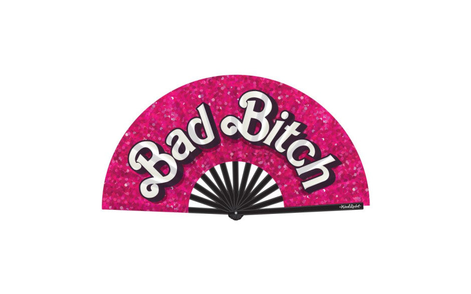Wood Rocket Bad Bitch Barbie Inspired Hand Folding Fan