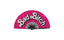 Wood Rocket Bad Bitch Barbie Inspired Hand Folding Fan