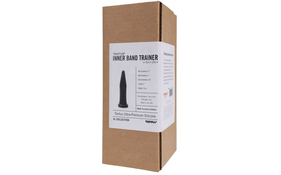 Tantus Inner Band Trainer Silicone Anal Dildo Onyx Secondary image