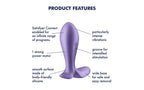 Satisfyer Intensity App Control Anal Pleasure Plug Purple