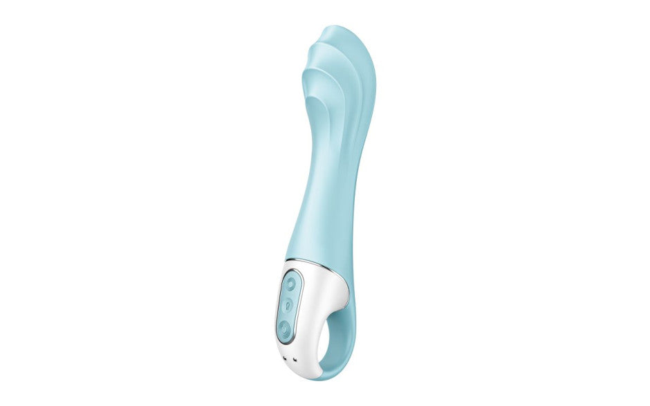 Satisfyer Air Pump Vibrator 5+ App Controlled G Spot Vibrator Blue
