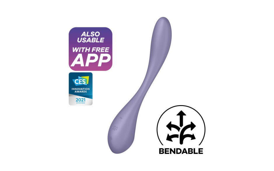 Satisfyer Flex 5+ Multi Function App Contolled G Spot Vibrator Lilac
