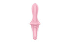 Satisfyer Air Pump Booty 5+ App Controlled Silicone Anal Vibrator Red