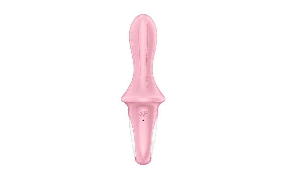 Satisfyer Air Pump Booty 5+ App Controlled Silicone Anal Vibrator Red